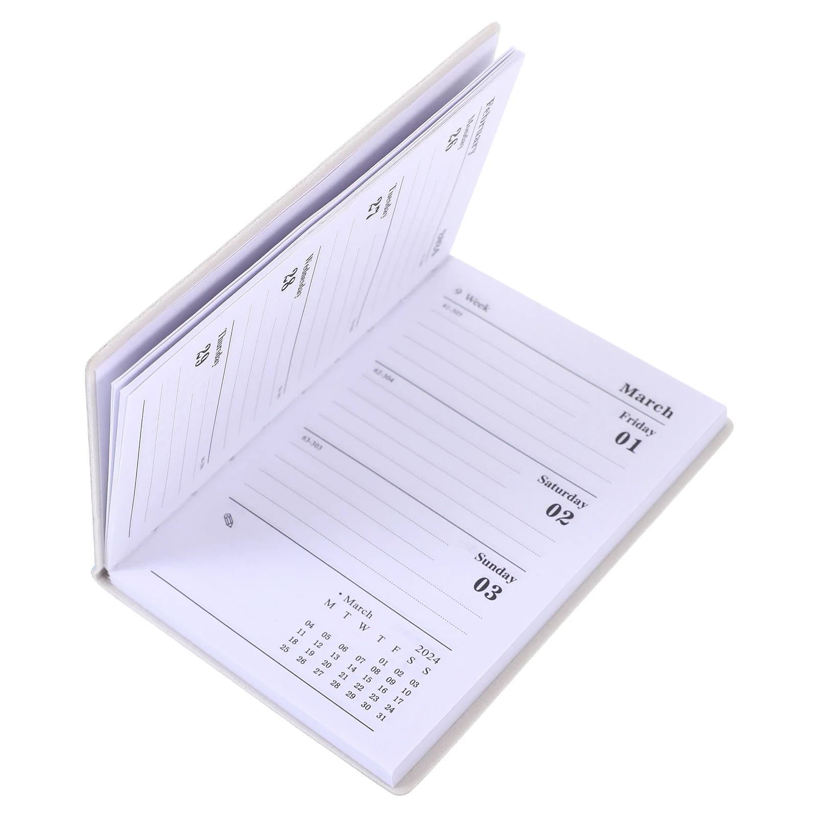 

2024 Plan Daily Planner Notebook Notepads Work Memo Paper Convenient Home Accessory Household Organizer