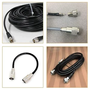 10 Pack UHF/PL-259 Solder Conector Plug Com Redutor Para RG8X, RG8, RG59, LMR-400, RG-213 Cabo coaxial coaxial 6 principais vendas cabo rg 213 - №6