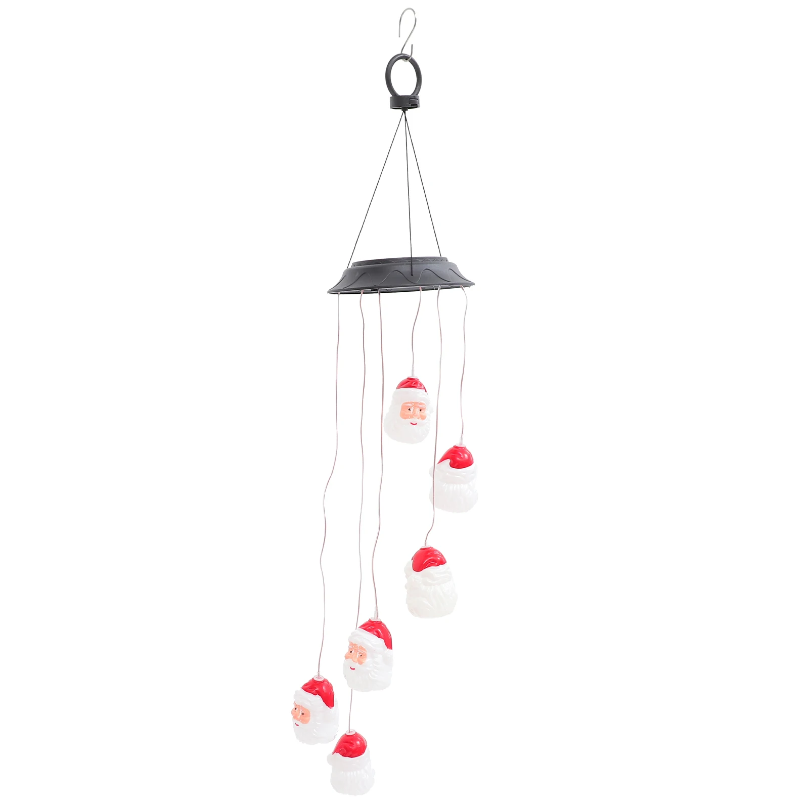 

1pc Solar Powered Christmas Bell Outdoor Waterproof Garden Decoration Lamp Durable Abs Plastic Hanging Wind Chime Light For