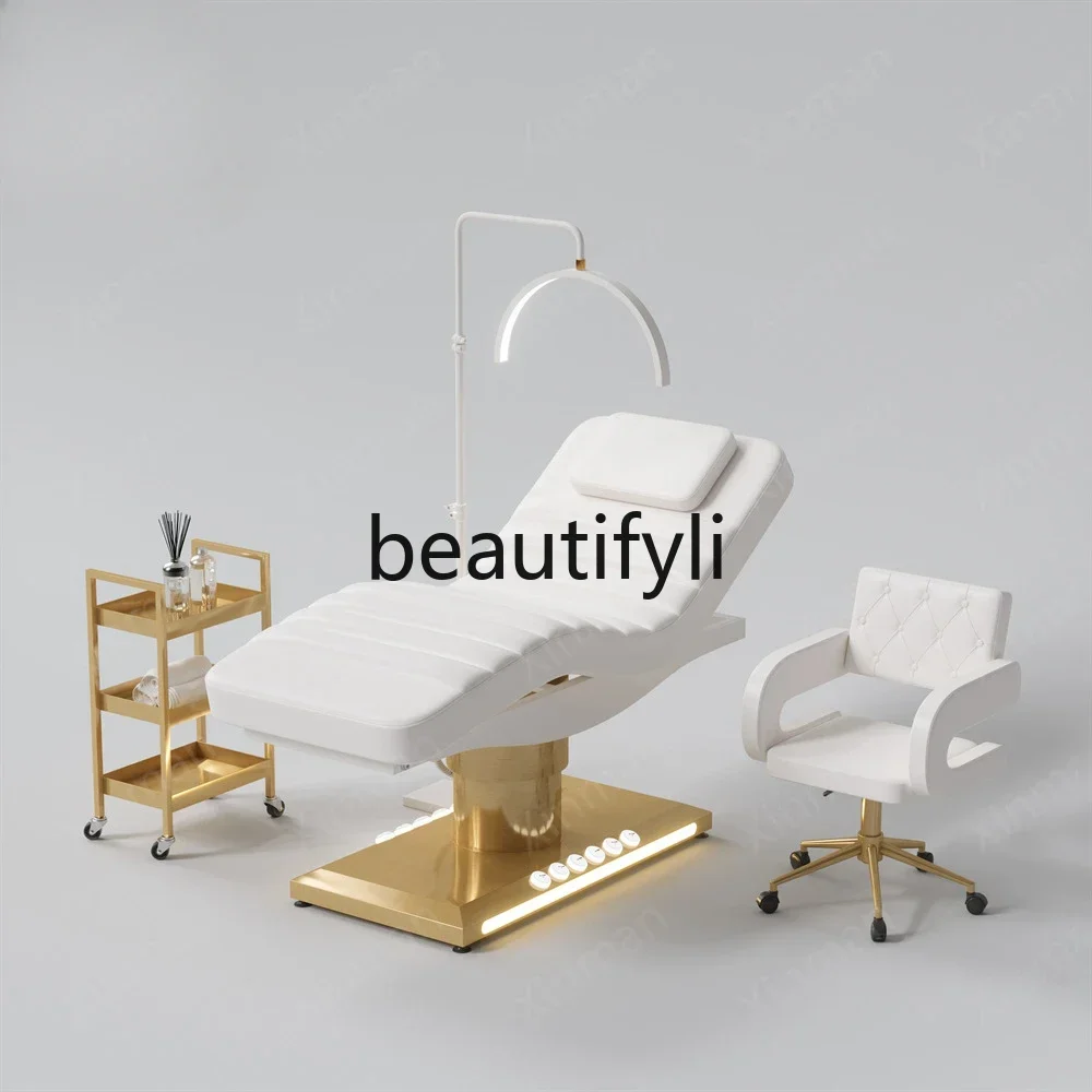 FF Y Electric beauty bed Lifting tattoo bed Micro-adjustment massage tattoo embroidery Eyelash multi-functional tattoo embroider