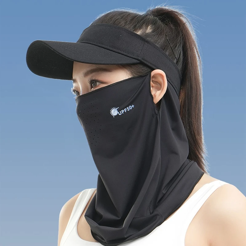 Fishing Cycling Bandana Mask Cooling Neck Gaiter Outdoor Sports Hiking Neck Tube Scarf Bicycle Summer Breathable Face Cover