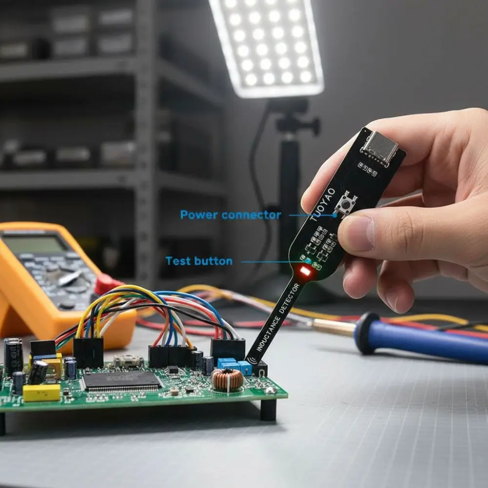 High Accuracy Motherboard Coil Tester Quick Investigation Strong Stability Electromagnetic Induction Tester Type-C Professional