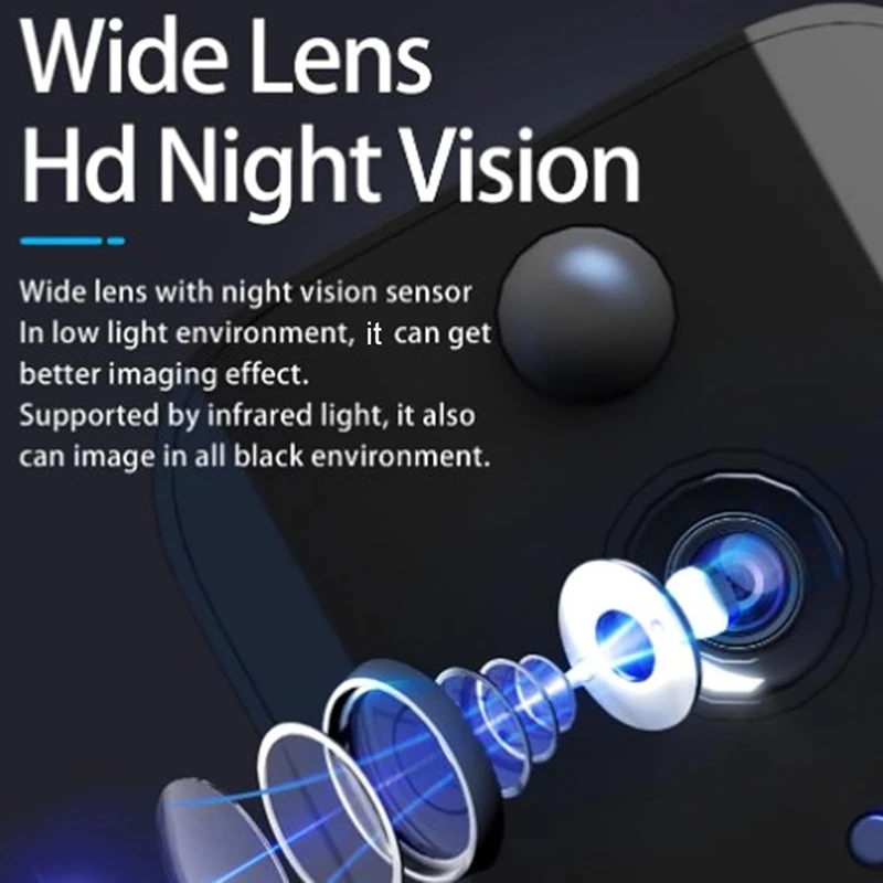 B03B-Doorbell Camera, 1080P Wire Less Doorbell Camera Wifi Network Connection, Voice Conversion,2 Way Talk