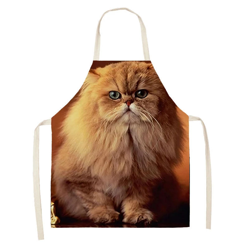 Women\'s kitchen apron Natural and Animal Styles Restaurant chef barber barman waterproof apron for menand child painting apron