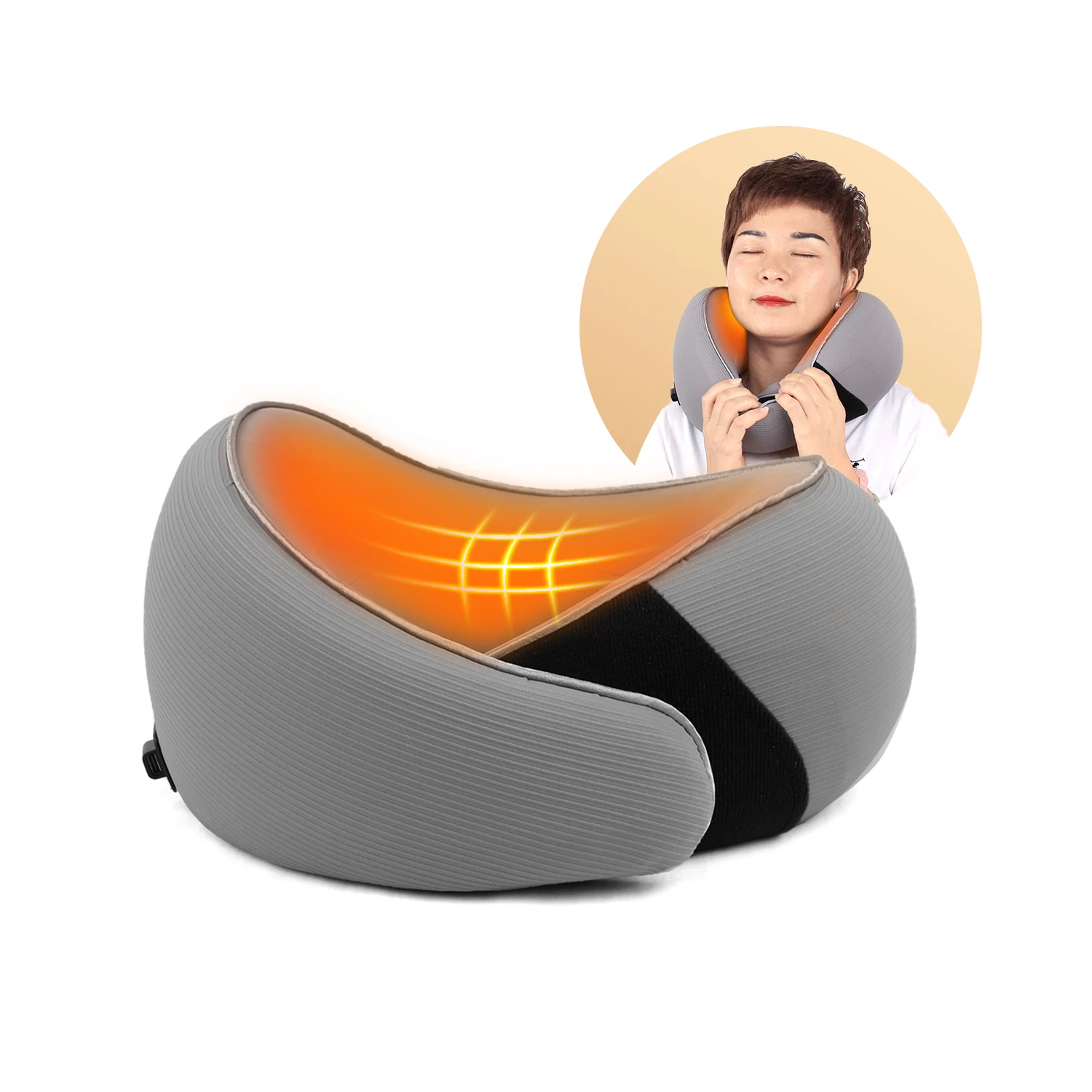 

Cooling Special Memory Foam U Shaped Heating Neck Pillow Neck protection Pillow for Aircraft Car Traveling Camping Pillow