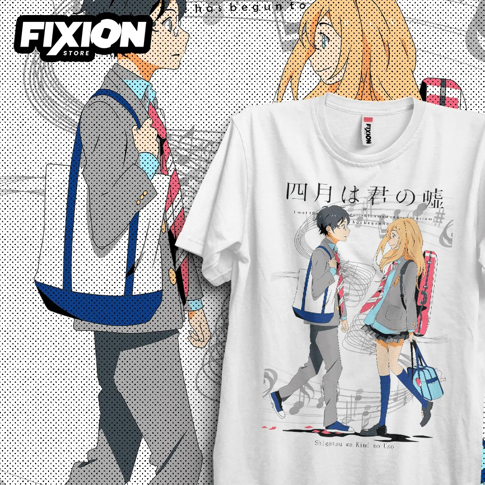 

T-shirt For Anime Your Lie in April – Nuevos Enero 2023 Manga Tee