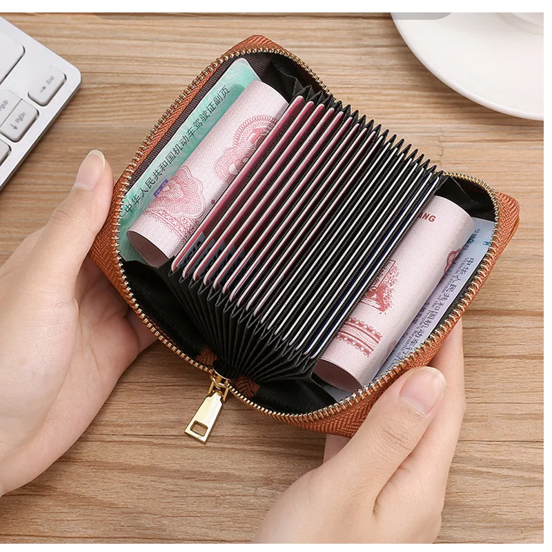 NEW Womens Wallet Organ Card Bag Coin Purse Multi-card Large Capacity Women\'s Card Bag Zipper Bank Card Clip Clutch Bag