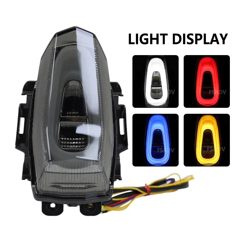 For Yamaha YZF-R15 /R15M YZFR15 2017-2023 2022 Motorcycle Accessories LED lights Taillight Rear Brake Turn Signal Integrated