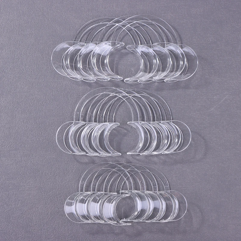 5Pcs Transparent Dental C-shape Plastic Cheek Retractor Lip Mouth Opener Intraoral Dentist  Tool For Tooth Whitening.