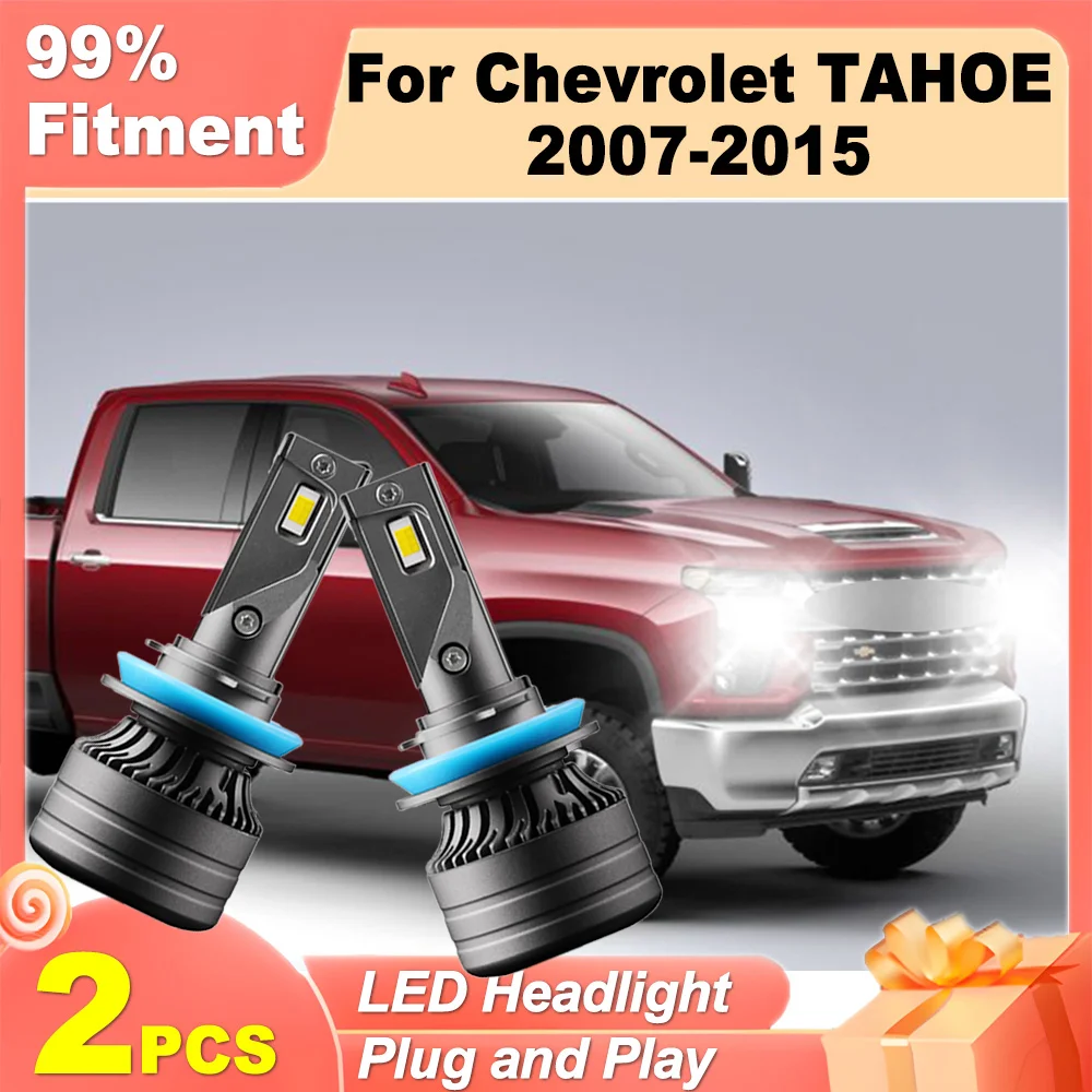 

2pcs 20000LM LED Headlight H11 H8 H9 6000K White Super Bright 120W 12V 24V Plug and Play Car Light For Chevrolet TAHOE 2007-2015