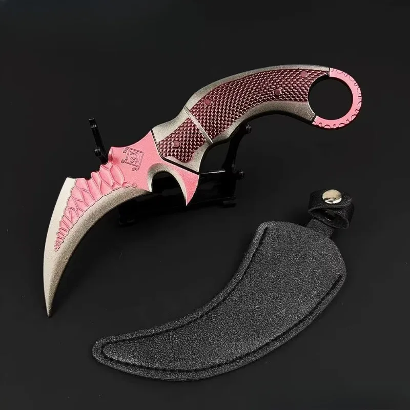 18CM Delta Force  Red Owl Claw Knife Metal Replica Model  Alloy  Pendant Necklace Accessory for Men Tactical Cosplay Gift Toys