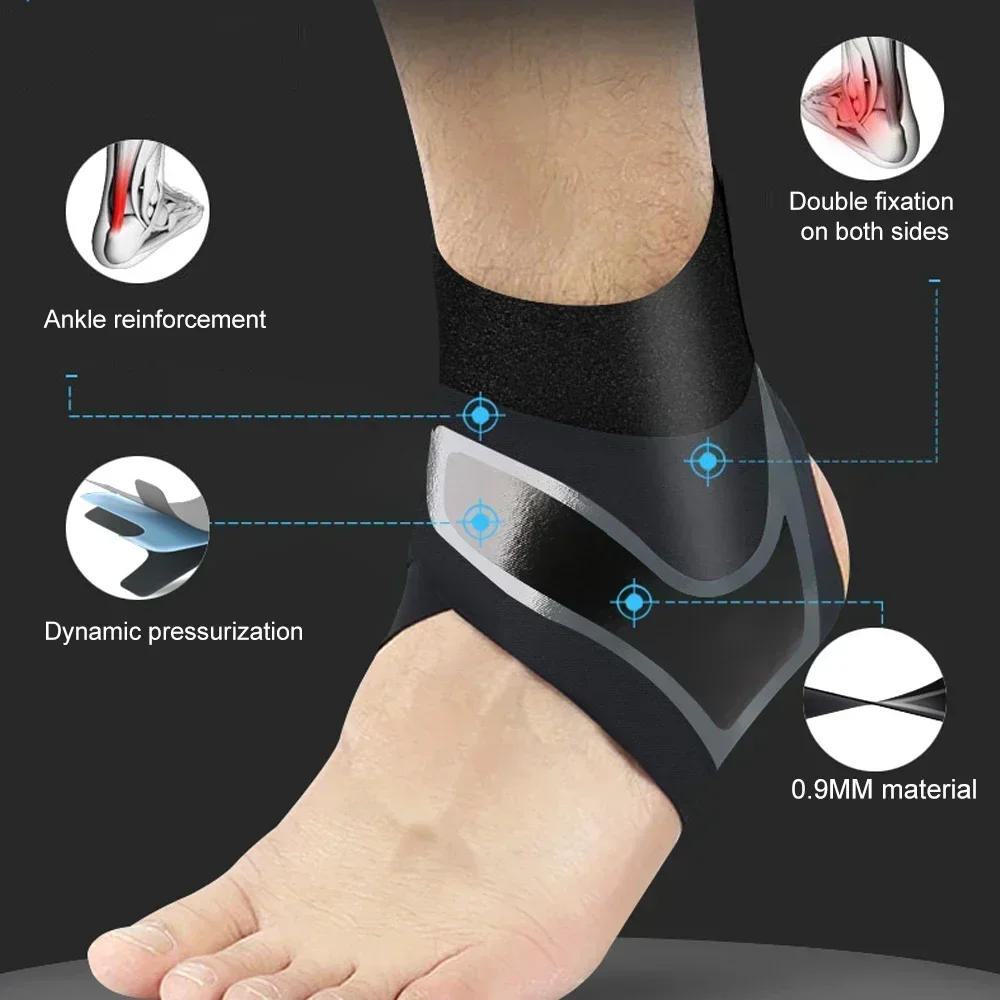 Ankle Brace Support, Elastic Sprain Foot Sleeve for Sports Protect, Arthritis, Plantar Fasciitis, Achilles Tendonitis, Recovery