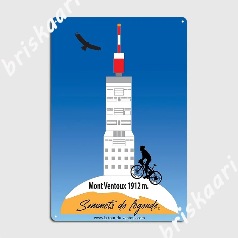 Mont Ventoux Metal Sign Wall Cave Garage Decoration Kitchen Vintage Mont Ventoux 1912 m Tin Sign Posters