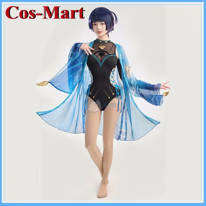 

Cos-Mart Game Genshin Impact Scaramouche/Wanderer Cosplay Costume Summer Hot Spring Swimsuit Activity Party Role Play Clothing