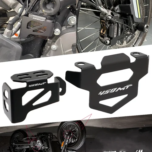 Para CFMOTO MOTO CF 450MT 450 MT MT450 accesorios Protector de pinza de freno delantero de motocicleta protector de cubierta de depósito de líquido de freno trasero