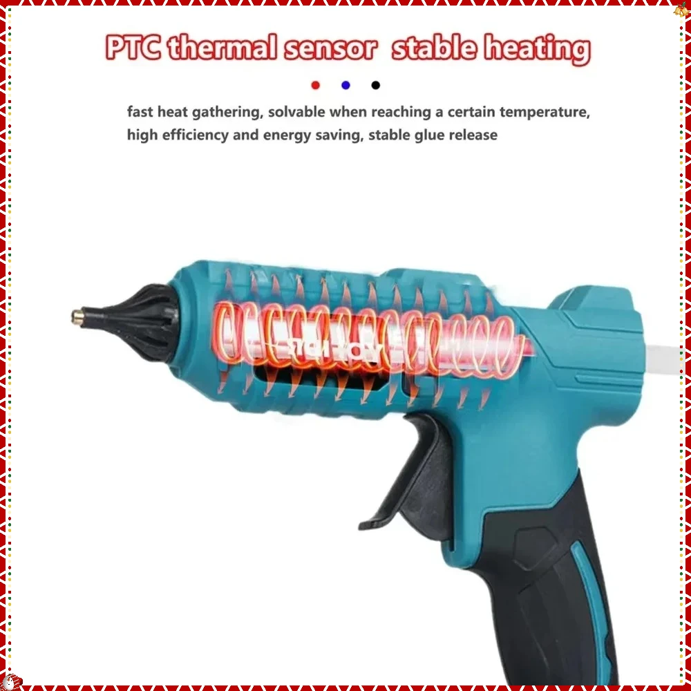 마키타 무선 전동 핫 글루 건 수리 DIY 도구 핫 멜트 용접기 핫 에어 건 안티 스칼드 노즐 마키타 배터리용