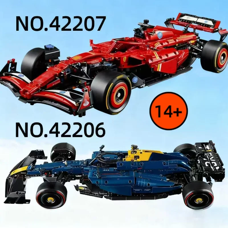 Voiture de course technique 1:8 FIT 42206 42207, blocs de construction mécaniques SF-24 RB20, jouet d'ornement, cadeaux d'anniversaire et de noël, en STOCK