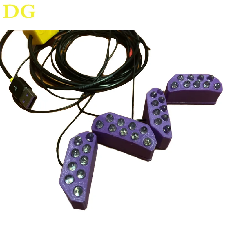 4 PCS Light Gun Infrared Positioning Purple Version Multi-angle Compensation Positioning for Wii Controller Dolphin Simulator