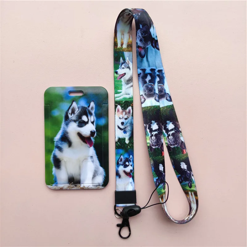 Schönes Lanyard mit Hundemuster, Ausweis, Kartenhalter, Büroangestellter, Karteninhaber, Abdeckung, Kreditkartenetui, Kartenschutz für Kinder, kleines Geschenk – Detail 9