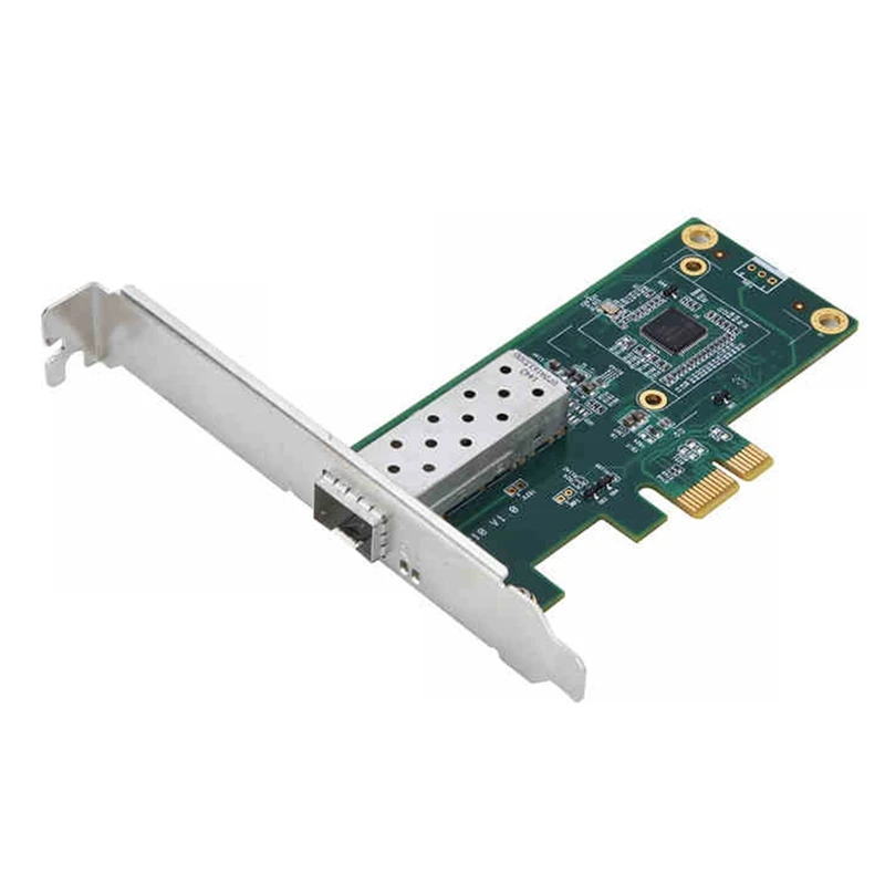 PCI-E Server Network Card Gigabit Fiber Optic Network Card I210 Chip Diskless ESXI Supports Single-Mode Multi-Mode