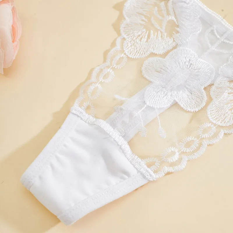 New Transparent Tangas Lace Female Underwear Low Waisted Comfortable Thongs Women\'s Panties Floral Letter G-string Soft Lingerie