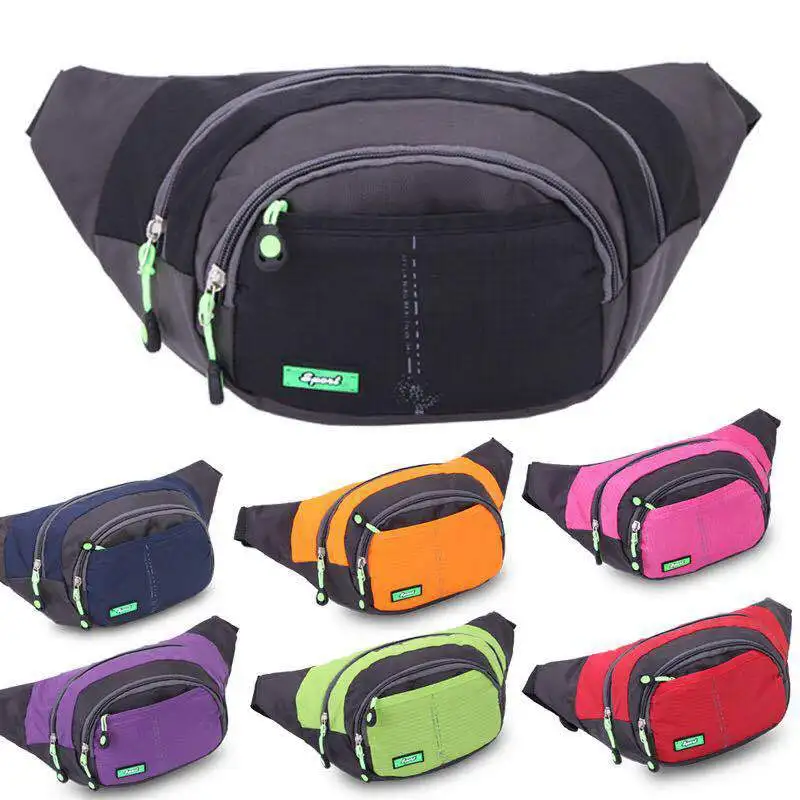 Multifunktionale, wasserdichte Gürteltasche für Damen und Herren, mit Kontrastfarben, ideal zum Laufen, für Outdoor-Aktivitäten, Wanderungen, Reisen und als Umhängetasche oder Brusttasche.