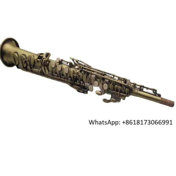 Magnivate B-down treble saxophone integrated tube saxophone antique bronze engraved dragon flower