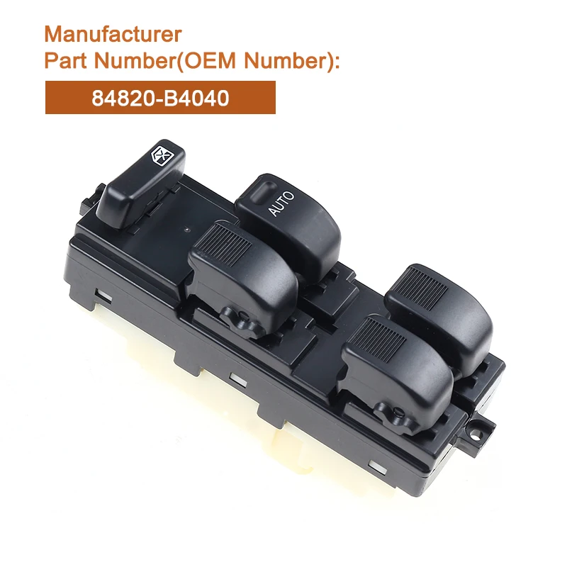 Power Window Switch Master Button For Toyota Yaris Camry Sparky Daihatsu Terios Cami Avanza 84820-B4040 Electric Lifter view 2