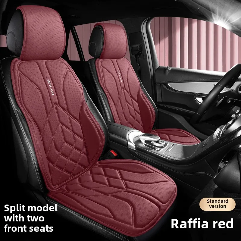 High Quality Universal Car Seat Cover Four Season SUV Sedan Breathable Comfortable Perforated Leather Car Seats Cover Protection