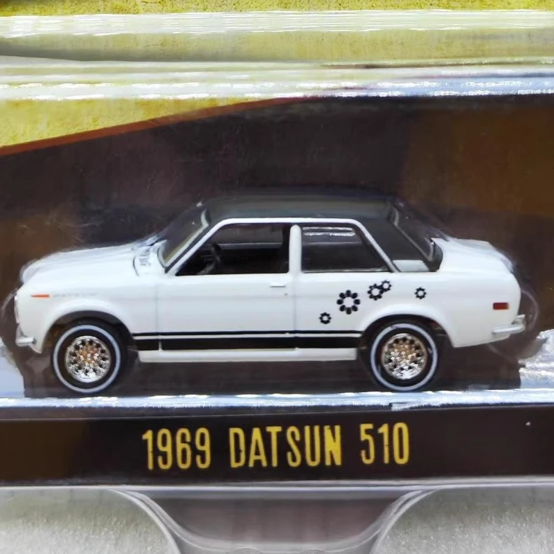 

GreenLight 1:64 1969 Datsun 510 модель автомобиля из сплава, мини-серия, имитация игрушки, детский подарок
