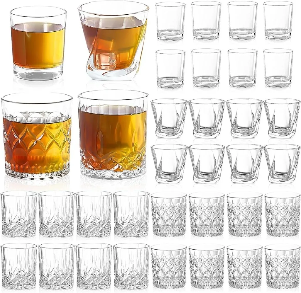 

Glasses Bar Glasses Mixed Drink Bar Glassware for Whiskey Rum Liquor Cocktail