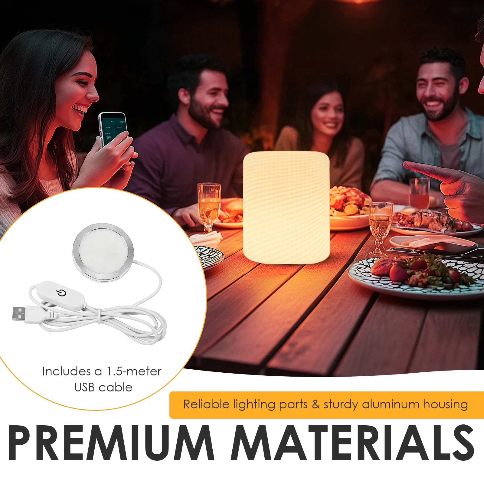 3D Printer LED Light Kit Dimmable Touch Switch USB Powered Aluminum Alloy Strip Lamp for Maker Workspace Under Cabinet