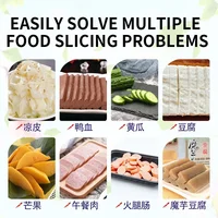 Multi-function Slicing Hand Pressure Thickened Stainless Steel Double-blade Sharp Manual Slicer Vegetable Cooked Food Slice 5
