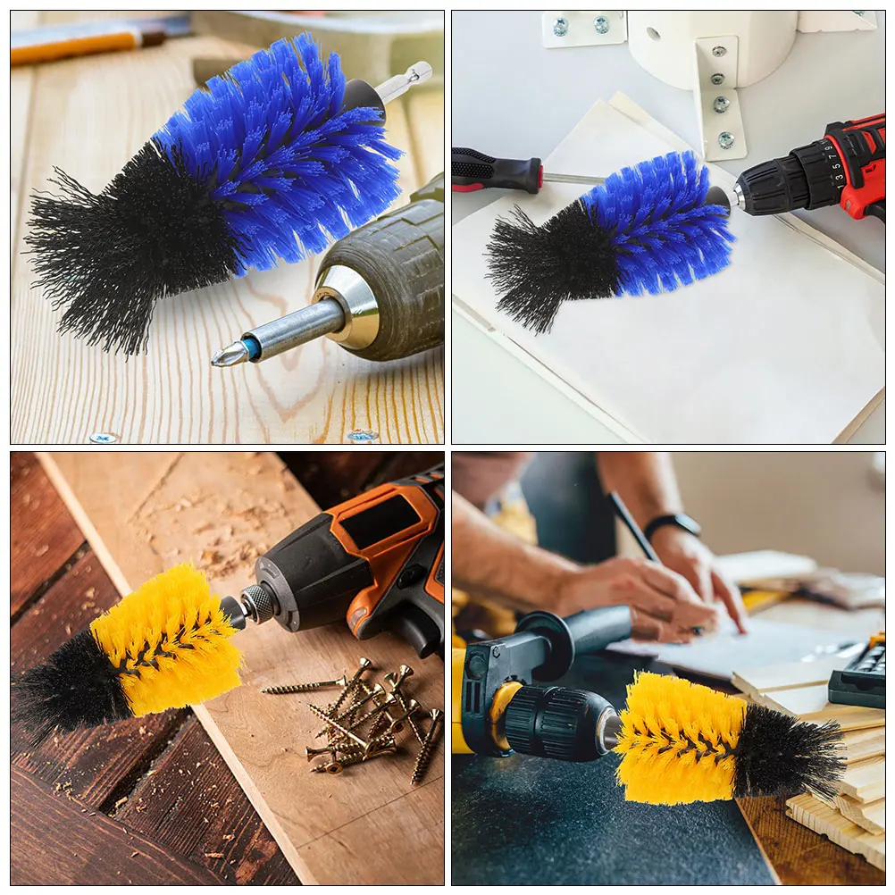

2pcs Cleaning Brush Heads Electric Tool Accessories Wheel Deck Brushes Drill Car Detailing Bath Tub Floor Tiles Shower Toilets