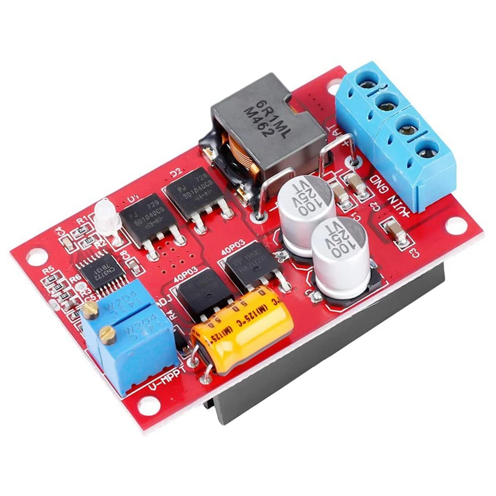 Y22A-5A MPPT Solar Panel Regulator Controller Solar Charge Controller Battery Charging Module 9V 12V 18V 24V 300Khz PWM, Easy To view 3