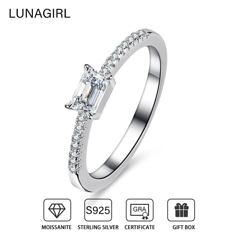 

Кольцо женское из серебра 925 пробы с изумрудной огранкой, 3 Х5 мм