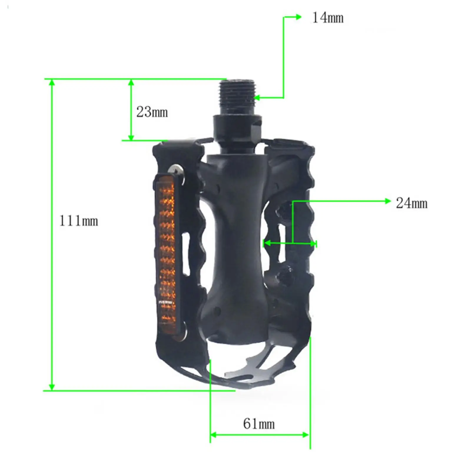 2Pcs Bicycle Pedals Bike Pedals Wide Flat Pedals Aluminum Alloy Accessory Pedals Bicycle Flat Pedal for Adult Bikes BMX image 6