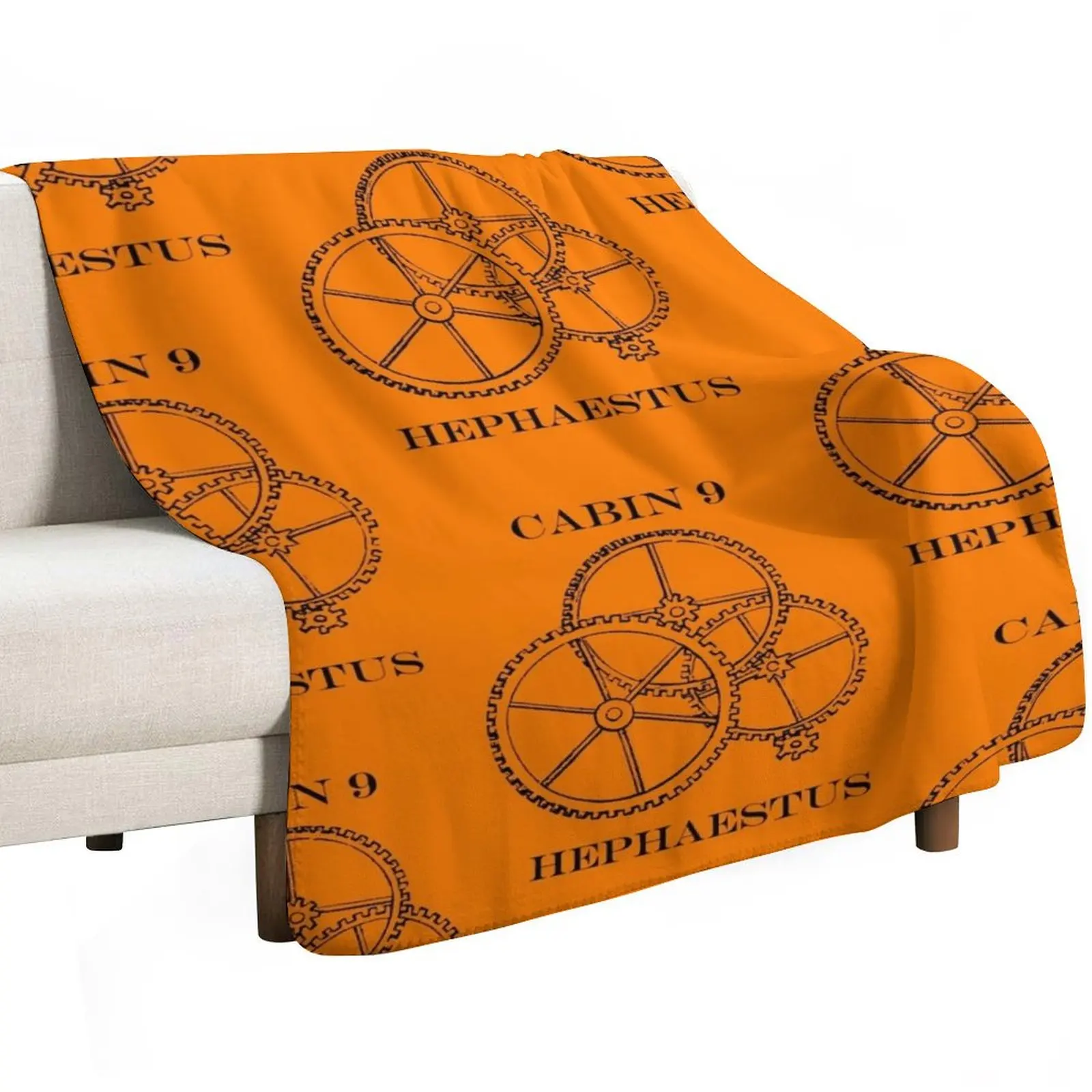 Camp Halfblood - Hephaestus Cabin Throw Blanket Lightweight Warm Blanket for Travel Camping