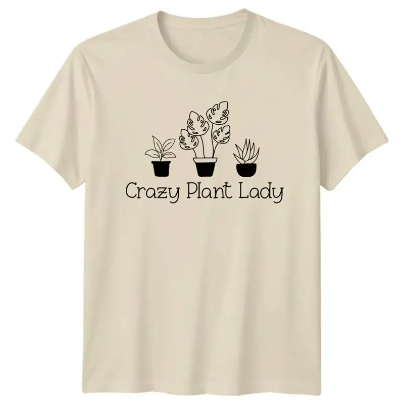 Crazy Plant Lady Gardening Hobby T-Shirt Potted Plant Lover Gift