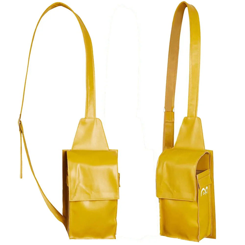 Anime Pirate LETTER Of  FAN Navy Yellow Shoulder Bag Cospaly Costume Accessories Chest Satchel Party Carnival Role Play Props
