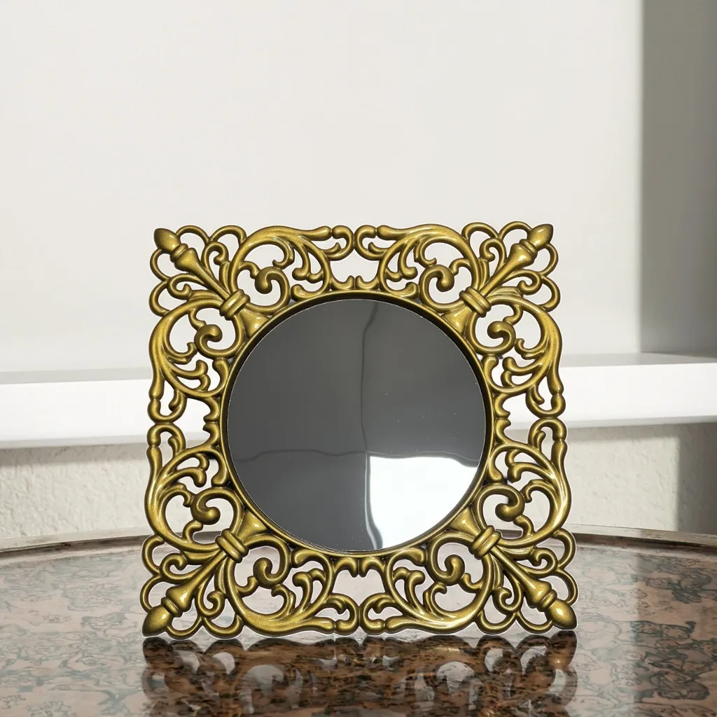 Mirror Finish Hollow out Tray High Aesthetic Value Serving Plate Wedding Party Hotel Display Fruit Tray Elegant Decorative Dish