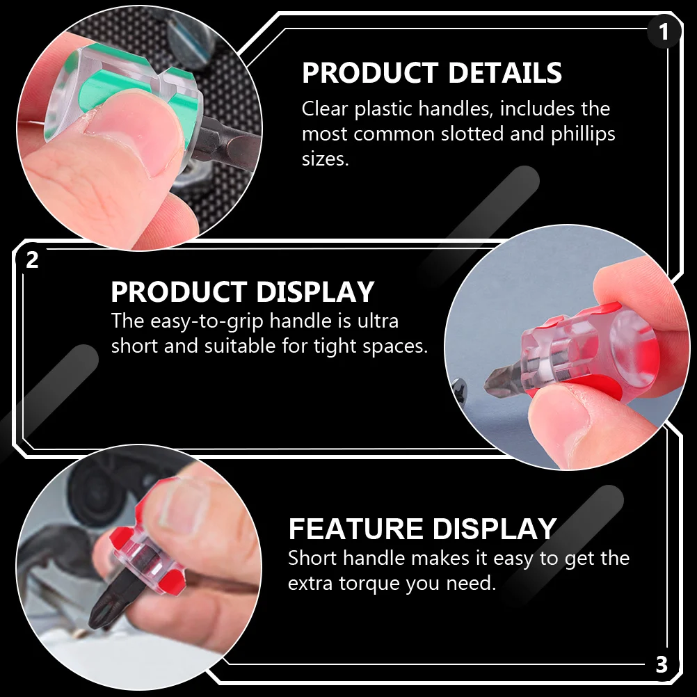 12 قطعة مجموعة مفك براغي صغير متين من سبائك الفاناديوم الكروم أدوات إصلاح الماكينة المحمولة المهنية مشقوقة #5