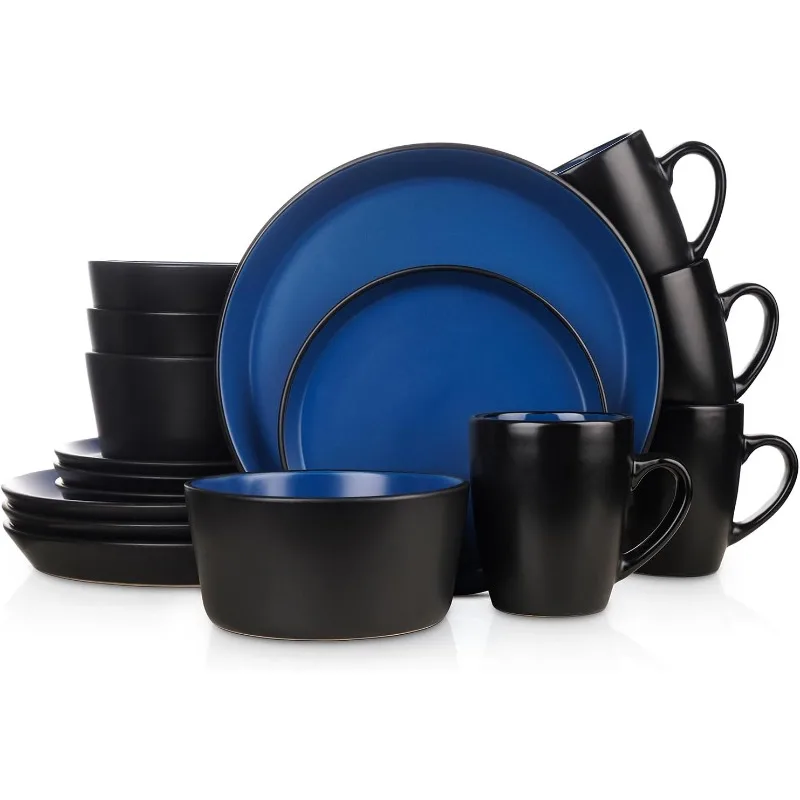 Albie 16-Piece Dinnerware Set Stoneware,