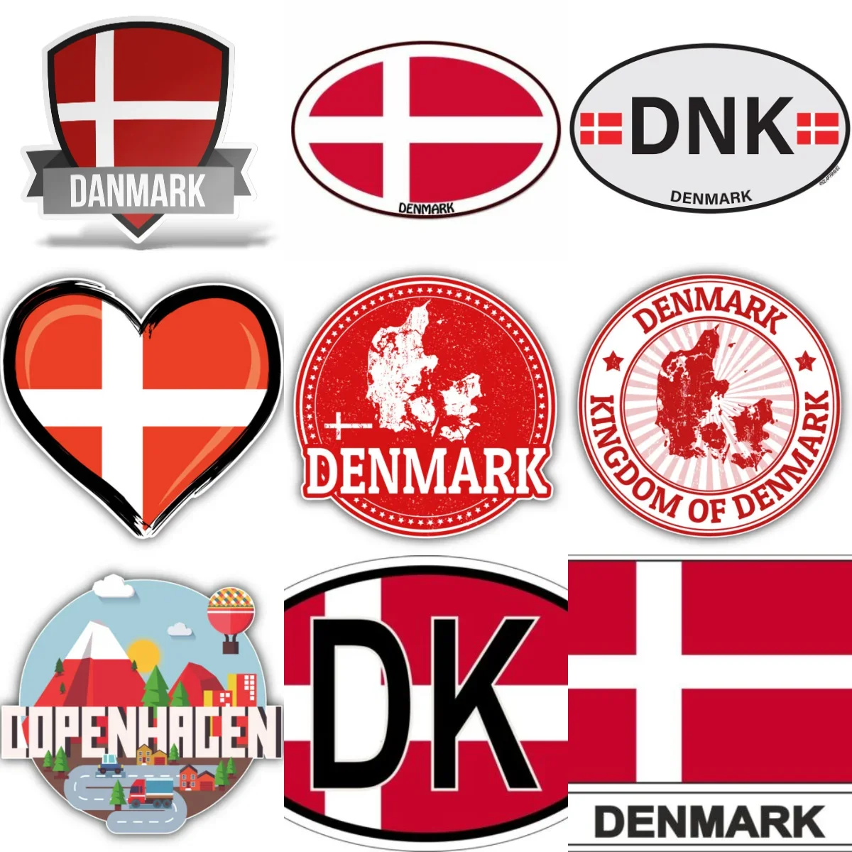 

DK Dominican Flag Map Emblem Creative PVC Stickers for Car Van Bicycle Wall Room Truck Window Helmet Decoration Accessories