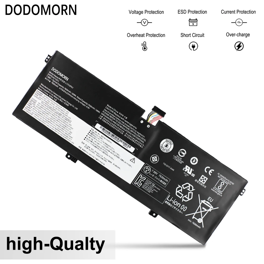 Imagem -03 - Dodomorn-bateria do Portátil para Lenovo Yoga C93013ikb Pro-13ikb L17m4ph1 5b10q82425 5b10q82426 5b10q82427 7.68v 60wh 5b10q82427