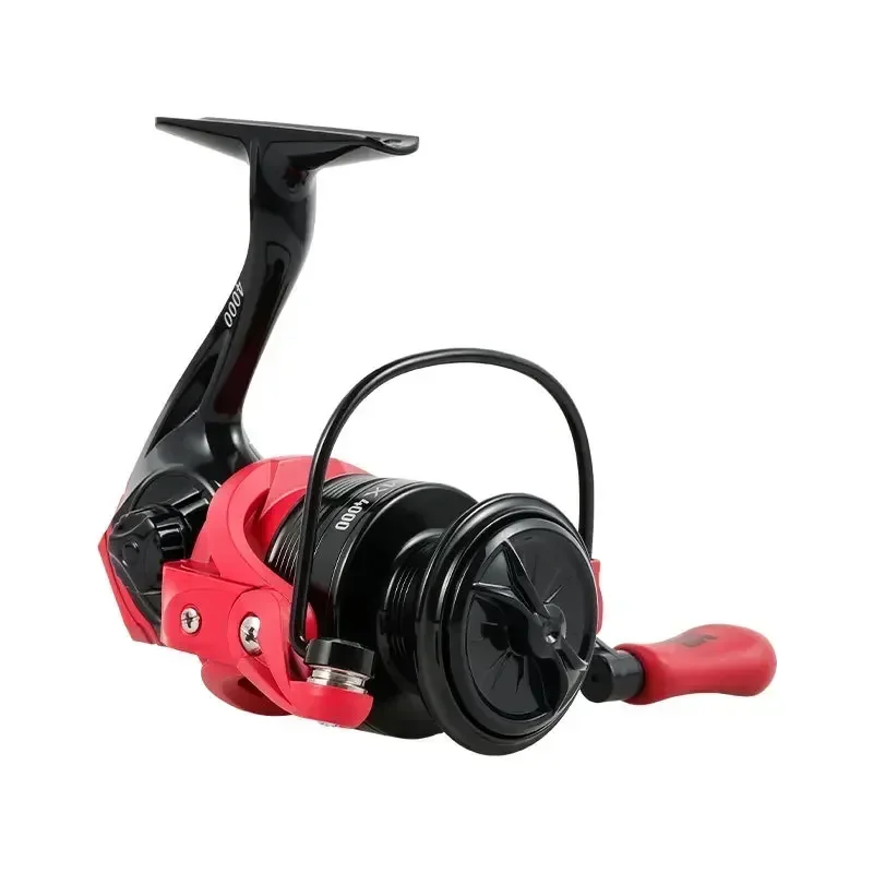 

MR.REEL-Intense Red Spinning Fishing Reel with No Gap Design, 13 + 1 Ball Bearings, Metal Head, Casting and Lure