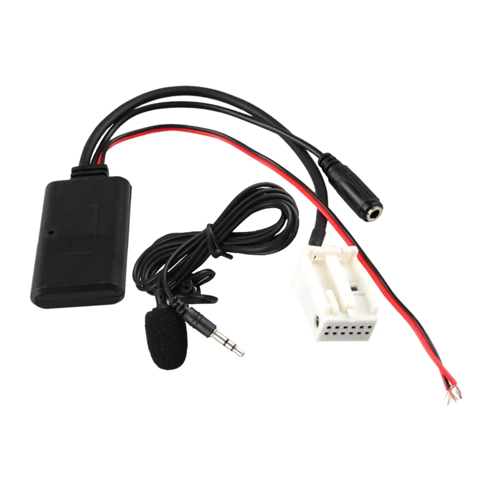 

Car Bluetooth Module with Microphone MP3 Music Adapter Radio Stereo AUX Cable