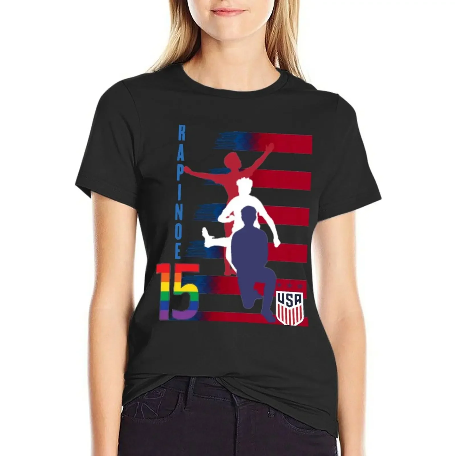 

Megan Rapinoe - Be Your Best You LGBTQ T-Shirt summer tops animal prinfor sports fans customs t-shirt dress for Women long