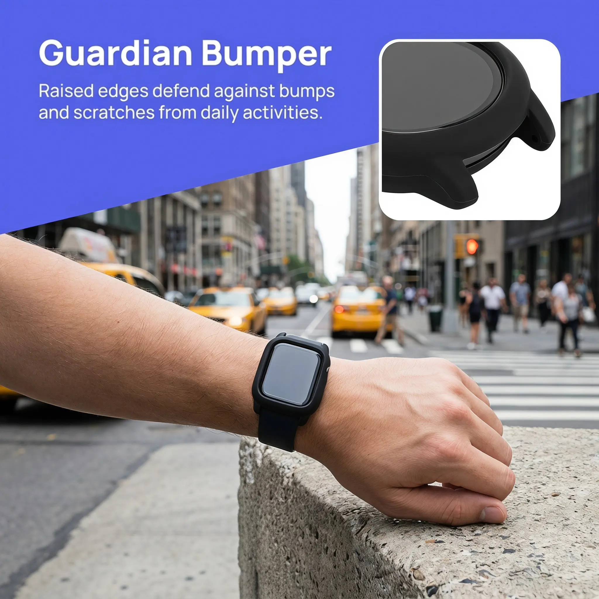 Anti-Scratch Watch Case Accessories Screen Protector Shell Protective Cover Silicone Decorative Smart