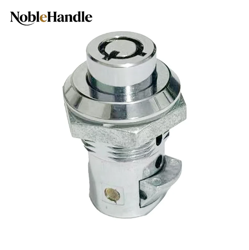 Push Lock Cylinder Reset Lock Round Button Cam Lock for Industrial Equipment Box Electrical Cabinet Control Cabinet Door